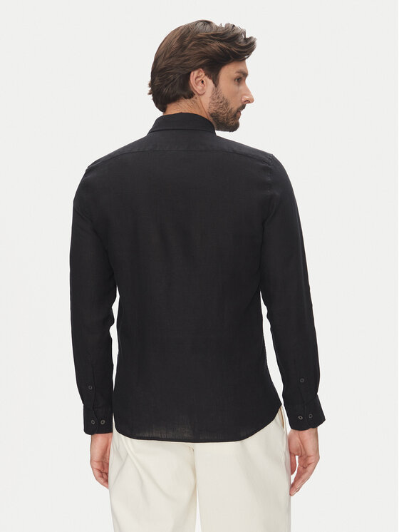 Marc O'Polo Marc O'Polo Cămașă 524 7428 42460 Negru Shaped Fit
