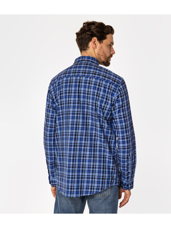 Lee Cooper Lee Cooper Koszula SCOTT Niebieski Regular Fit