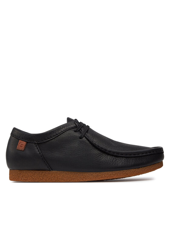 Pantofi Clarks Shacre II Run 261635987 Black Leather