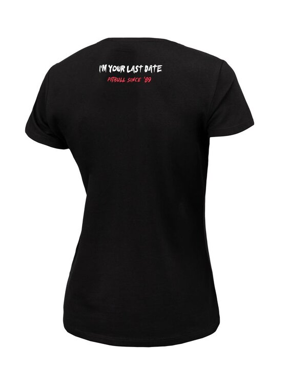 PITBULL PITBULL T-Shirt Koszulka damska Sweetie-Chu L Czarny Regular Fit