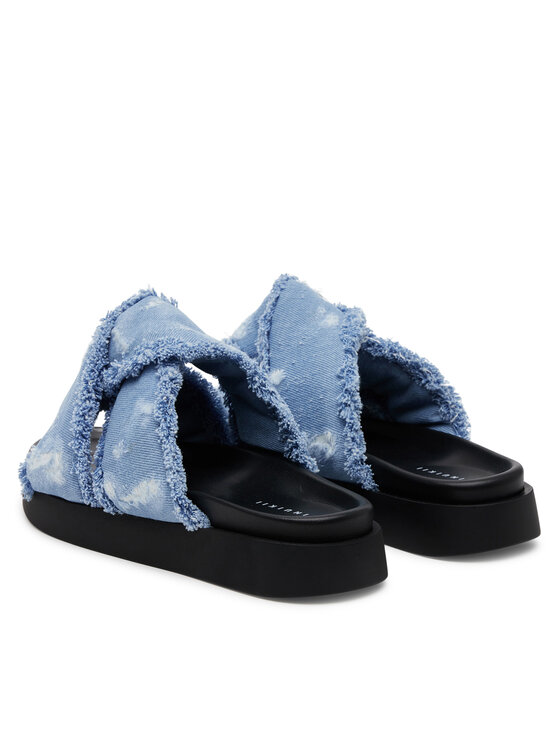 Inuikii Inuikii Papucs Soft Crossed Jeans 70104-142 Kék