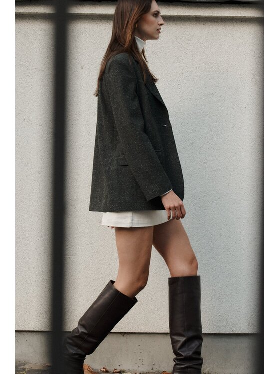 NAGO NAGO Marynarka N2024 Zielony Oversize