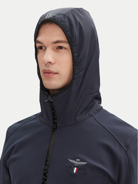 Aeronautica Militare Aeronautica Militare Kurtka przejściowa 251AF497F559 Granatowy Regular Fit