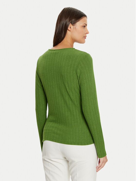Vila Vila Pletena jopica Dalena 14102368 Zelena Slim Fit