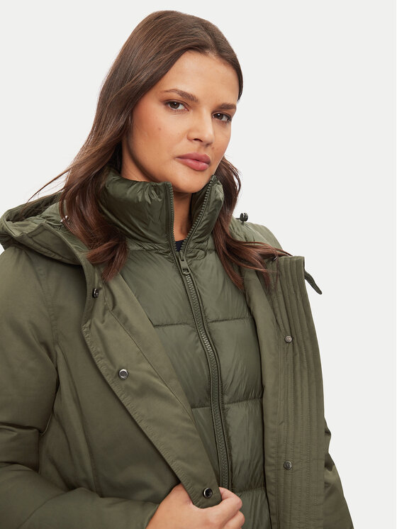 Tommy Hilfiger Parka WW0WW43121 Khakifarben Regular Fit Modivo