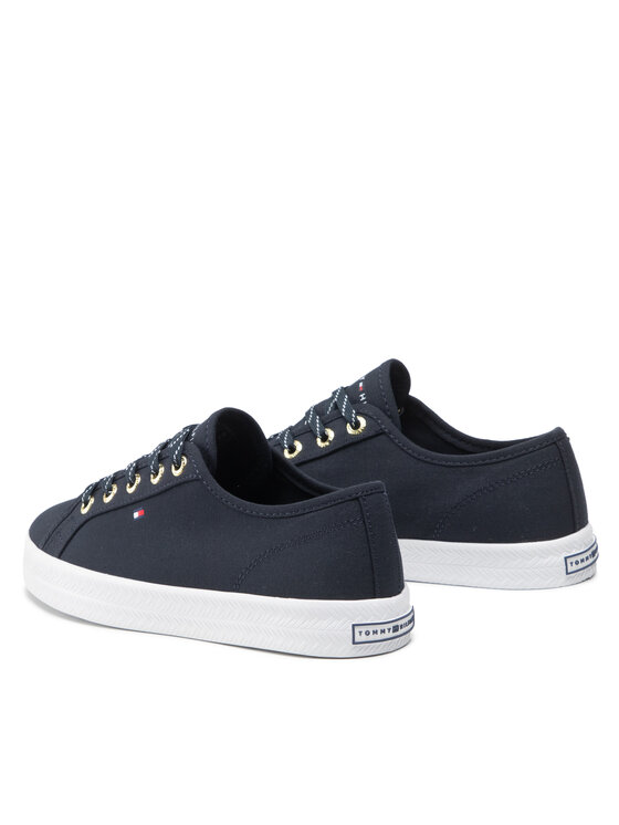 Tommy Hilfiger Tommy Hilfiger Sneakers aus Stoff Essential Sneaker FW0FW06664 Dunkelblau