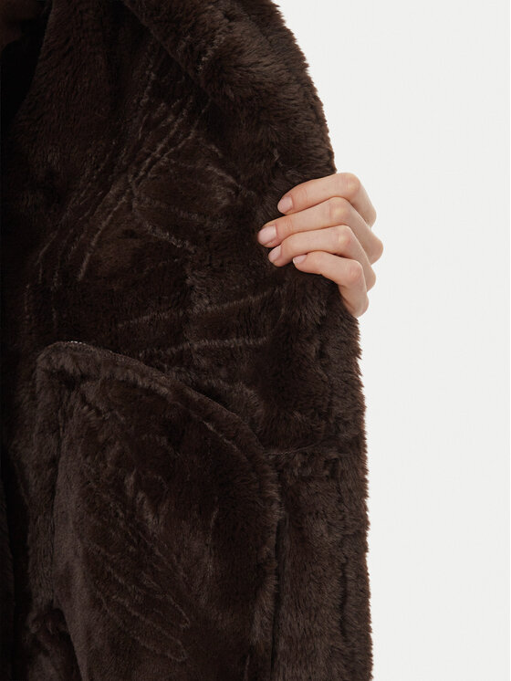 LAUREN RALPH LAUREN LAUREN RALPH LAUREN Kożuch sztuczny 297P23461001 Brązowy ciemny Regular Fit