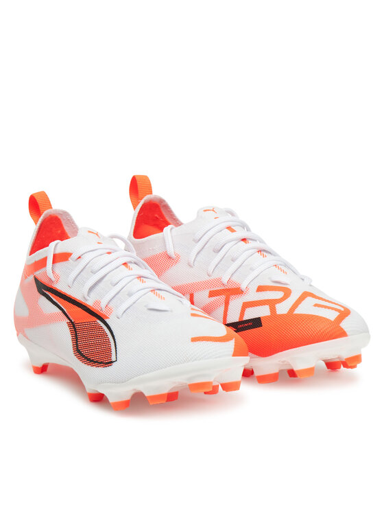 Puma Puma Ghete pentru fotbal Ultra 5 Pro Fg/Ag Jr 108165 01 Alb