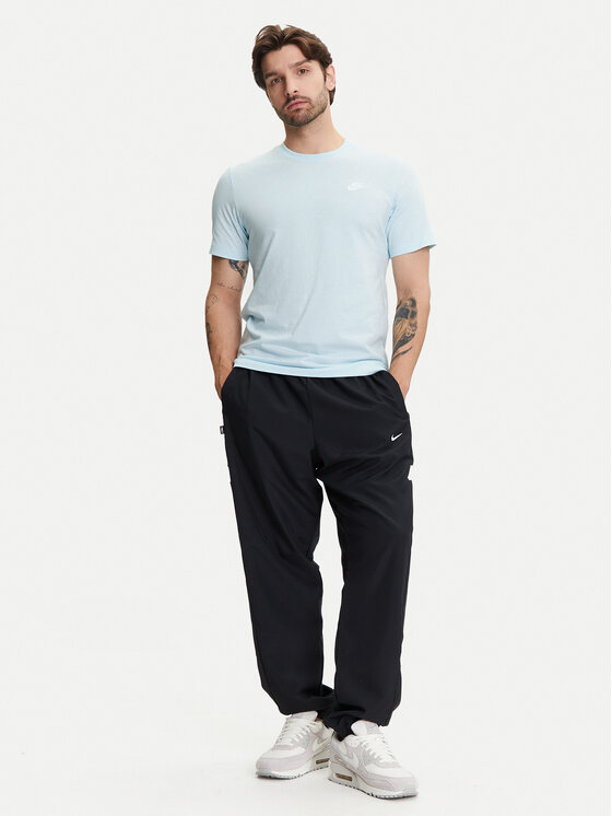 Nike Nike Majica Sportswear Club AR4997 Svetlo modra Regular Fit