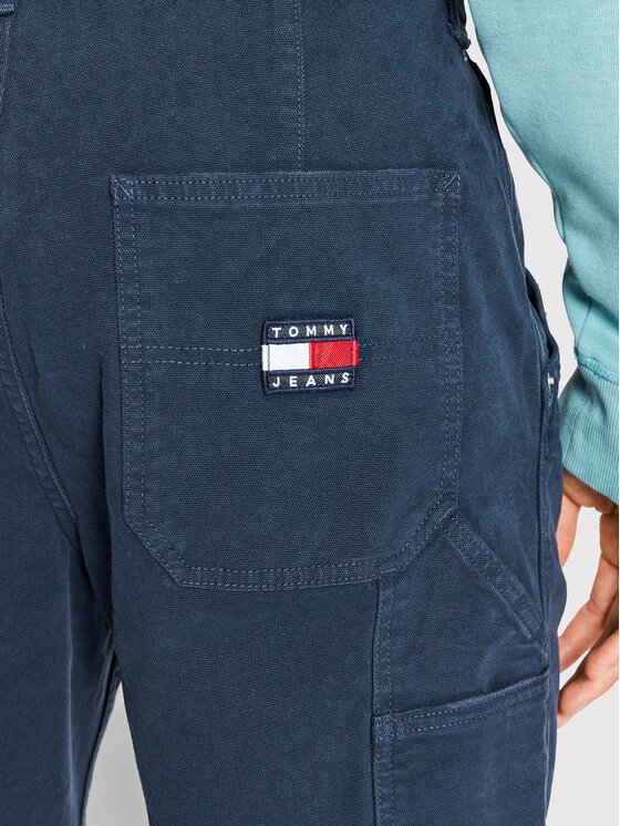 Tommy Jeans Tommy Jeans Pantaloncini di tessuto Tjm Garment Dyed Skater DM0DM13226 Blu scuro Loose Fit
