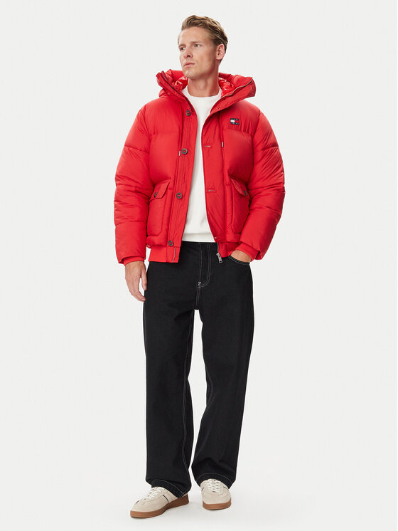 Tommy Jeans Tommy Jeans Talvejope Workwear DM0DM23506 Punane Relaxed Fit