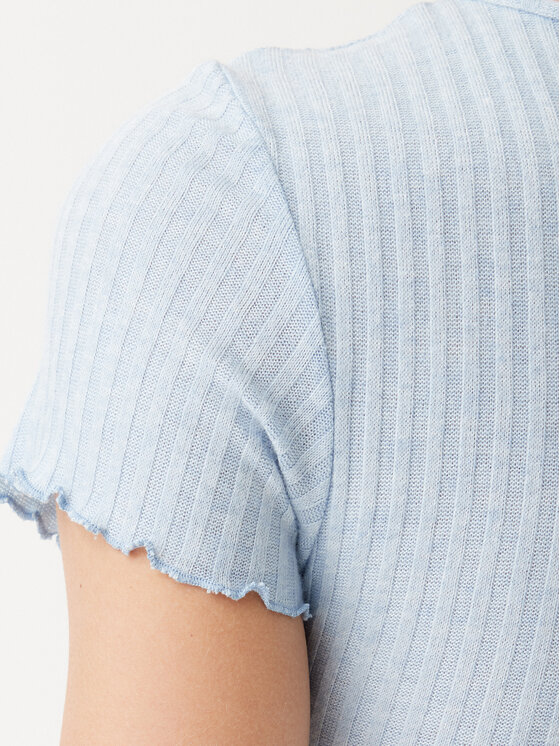 Noisy May Noisy May T-Shirt Berry 27015446 Světle modrá Slim Fit
