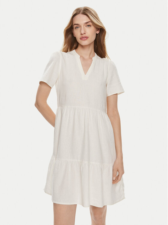 ONLY ONLY Rochie de vară Tiri-Caro 15310970 Alb Regular Fit