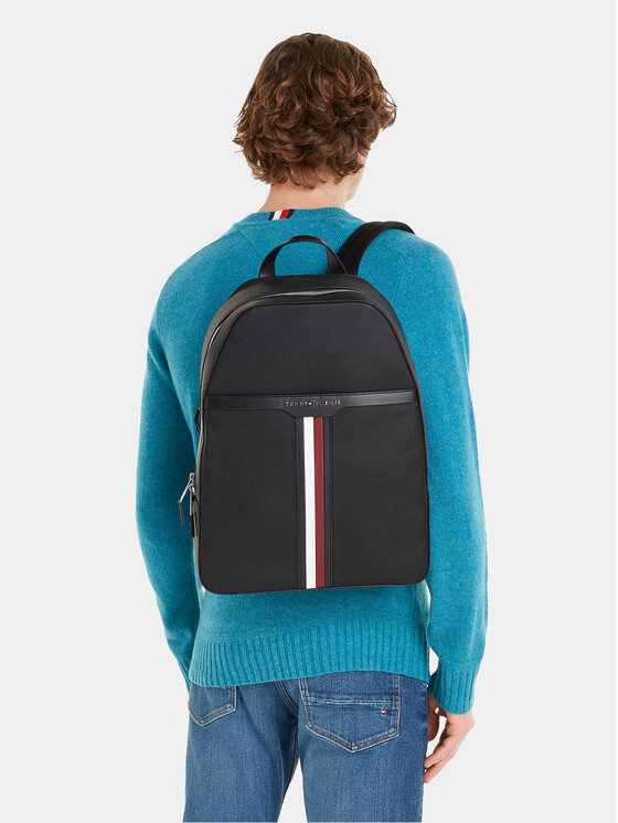 Tommy hilfiger best sale coated canvas backpack