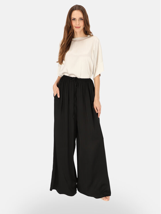 L’AF L’AF Spodnie materiałowe Sheron Czarny Wide Leg