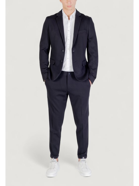 Antony Morato Antony Morato Παντελόνι κοστουμιού ASHE SUPER SKINNY FIT IN TWILL Μπλε Skin Fit