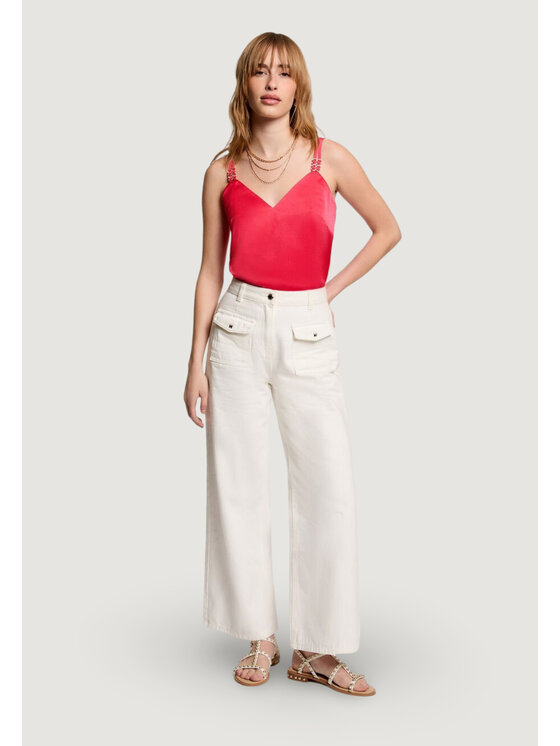 Morgan Morgan Top 242-OLAFI Corallo Regular Fit