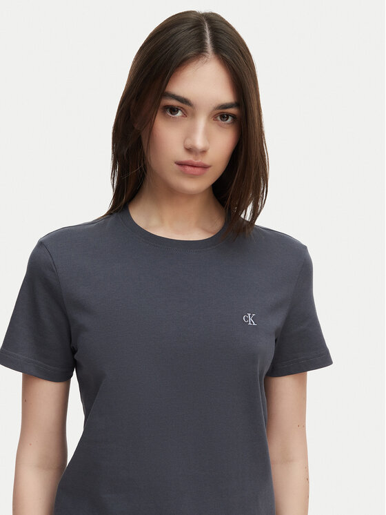 Calvin Klein Jeans Calvin Klein Jeans T-Shirt Monogram LV047B224G Σκούρο γκρι Regular Fit