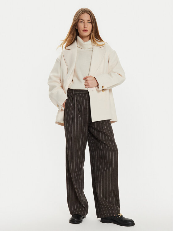 Gina Tricot Gina Tricot Átmeneti kabát 22830 Fehér Regular Fit