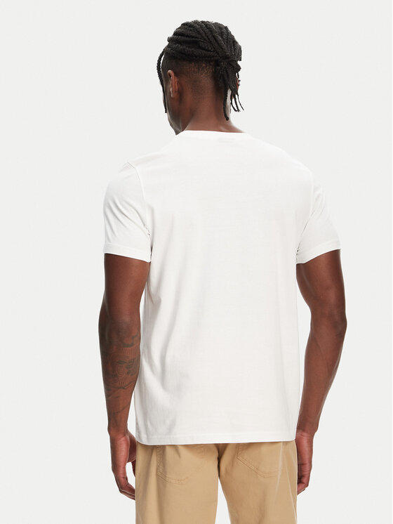Robe di Kappa Robe di Kappa T-Shirt Luc 611187W Biały Regular Fit
