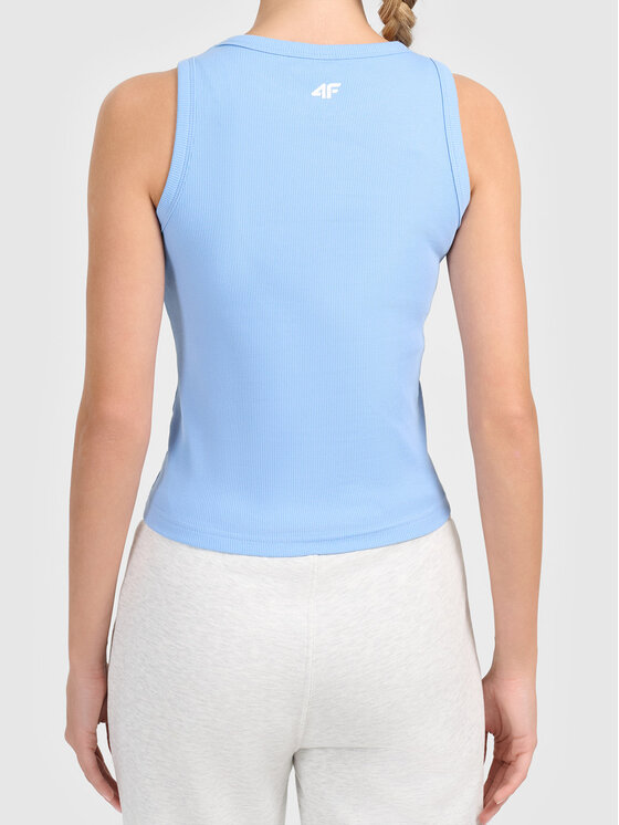 4F 4F T-Shirt 4FWAW26TSLEF316-32S Niebieski Active Fit
