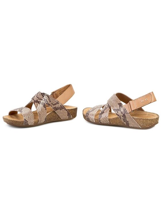 Clarks Sanda y Perri Dunes 261059034 Br zowy Modivo.pl