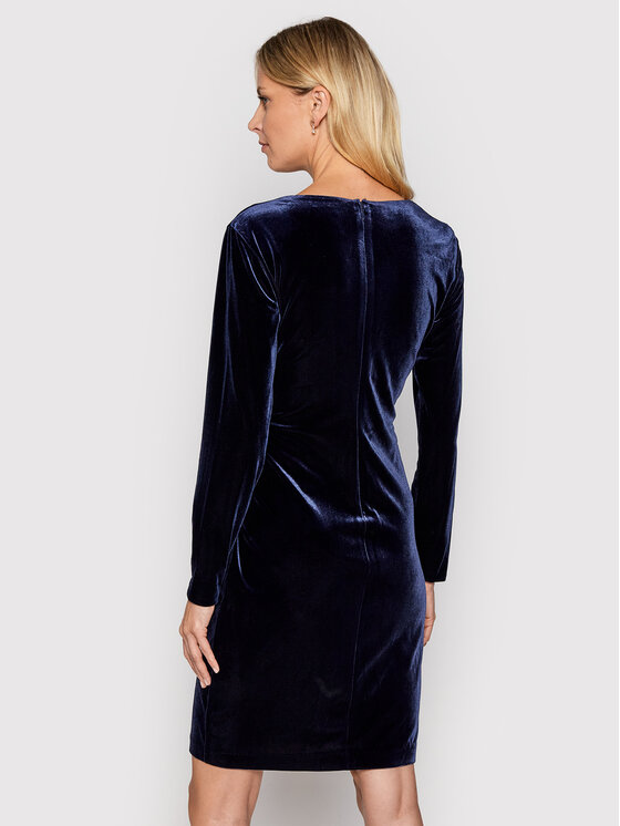 DKNY DKNY Kokteilikleit DD9IF965 Tumesinine Slim Fit
