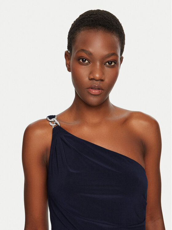 LAUREN RALPH LAUREN Lauren Ralph Lauren Večerní šaty 253751483 Tmavomodrá Slim Fit