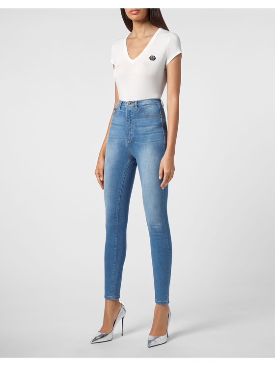 PHILIPP PLEIN PHILIPP PLEIN Jeansy 4631 Niebieski jasny Slim Fit