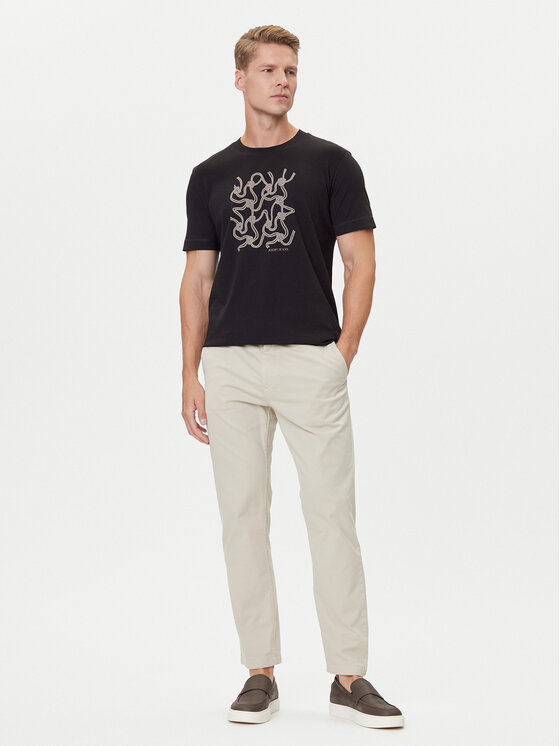 JOOP! Jeans JOOP! Jeans Majica 15 JJJ-08Anup 30047002 Črna Modern Fit