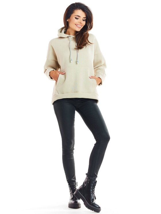 Infinite You Infinite You Bluza M223 Beżowy Basic Fit