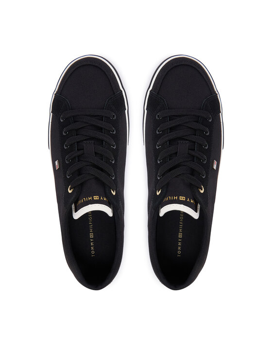 Tommy Hilfiger Tommy Hilfiger Sneakers aus Stoff Th Low FW0FW09390 Schwarz