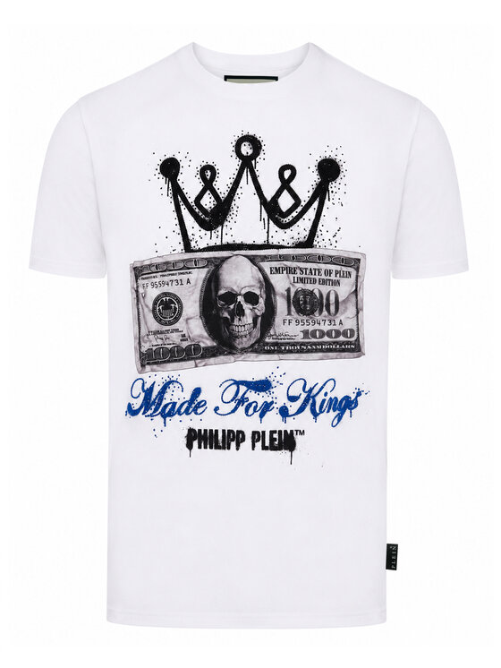 PHILIPP PLEIN PHILIPP PLEIN T-Shirt 31614 Biały Regular Fit
