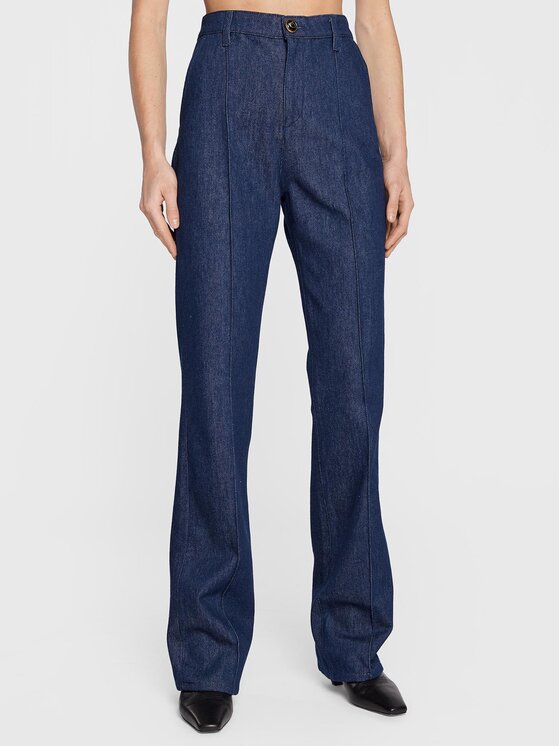 PINKO Pinko Farmer Strillo 1J111L A09I Kék Flare Fit