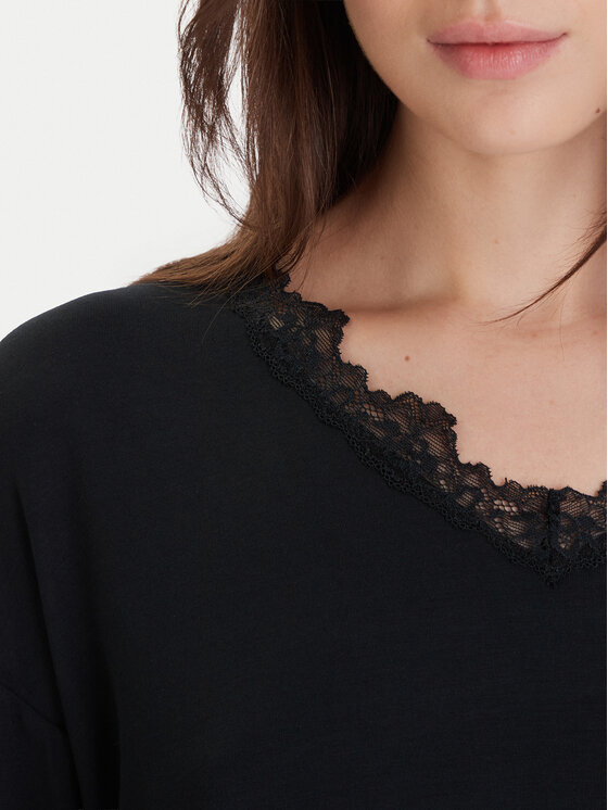 Ysabel Mora Ysabel Mora Pijama 10773 Negru Relaxed Fit