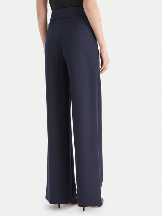 Maryley Maryley Medžiaginės kelnės 25IB680/M17 Tamsiai mėlyna Regular Fit