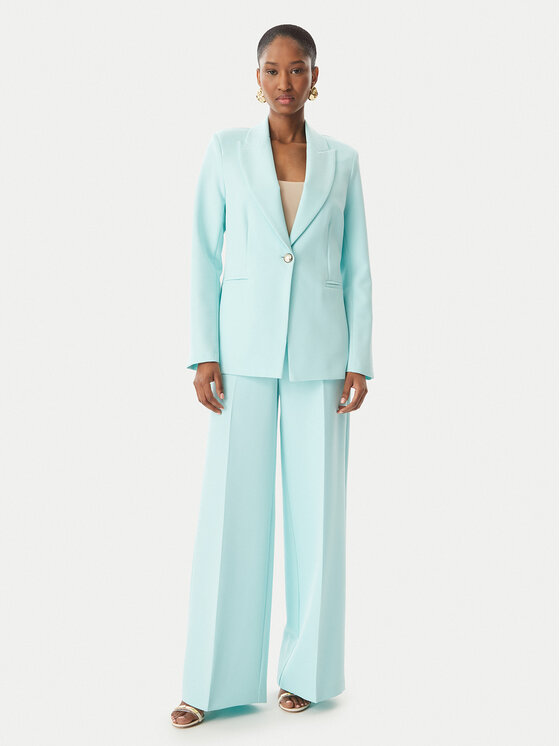 Maryley Maryley Текстилни панталони 6EB680/43AC Електриков Regular Fit