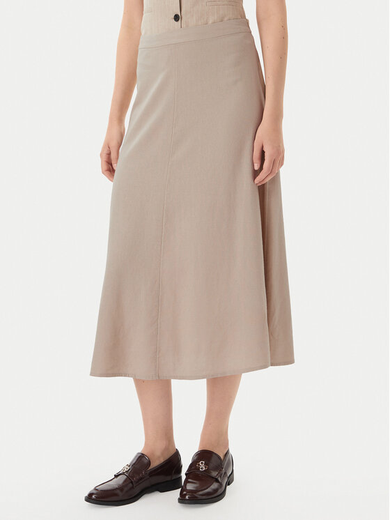 ONLY ONLY Миди пола Goa 15363690 Бежов Regular Fit