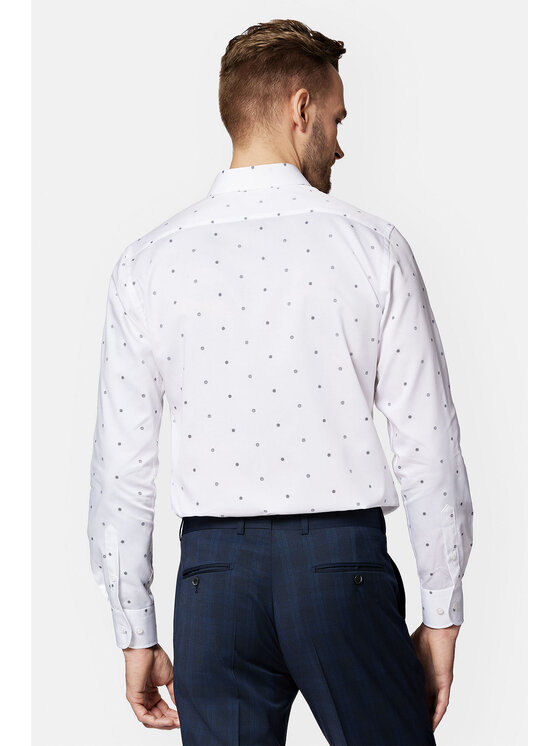 Lancerto Lancerto Koszula Haven KO073123000036 Biały Slim Fit