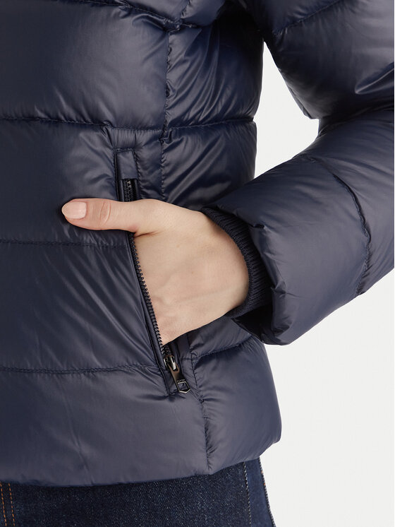 Tommy Hilfiger Tommy Hilfiger Daunenjacke WW0WW47354 Dunkelblau Slim Fit