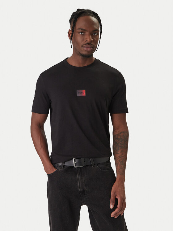 HUGO HUGO Majica Danotie 50553124 Črna Regular Fit