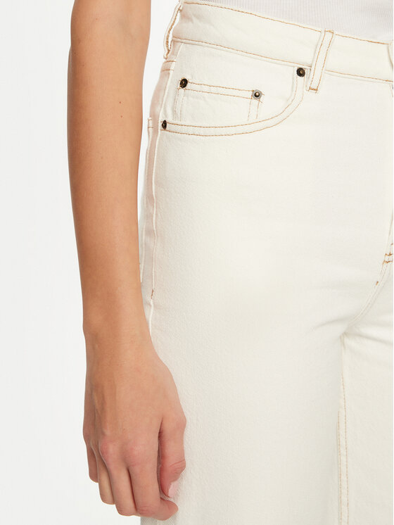 American Vintage American Vintage Jeansy Jozastreet JOZ11AH24 Biały Straight Fit