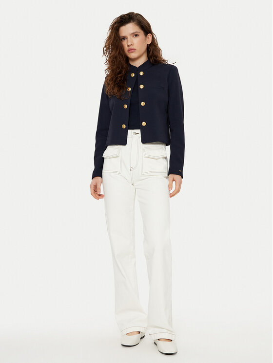 Tommy Hilfiger Tommy Hilfiger Sako WW0WW44607 Tmavomodrá Regular Fit