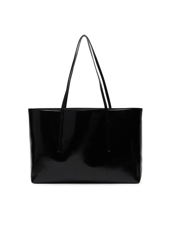 Calvin Klein Calvin Klein Kabelka Foil Logo Glossy LV04F3537G Čierna