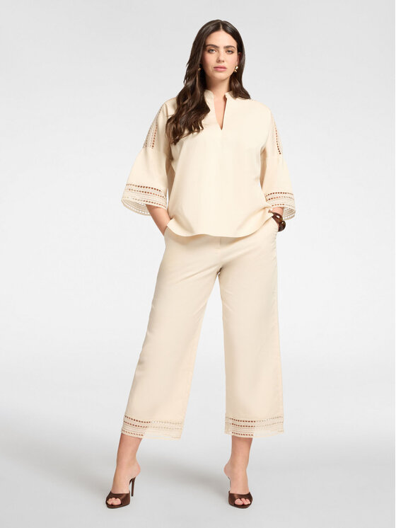 Elena Mirò Elena Mirò Blusa 2164Z000050N002 Crema Regular Fit