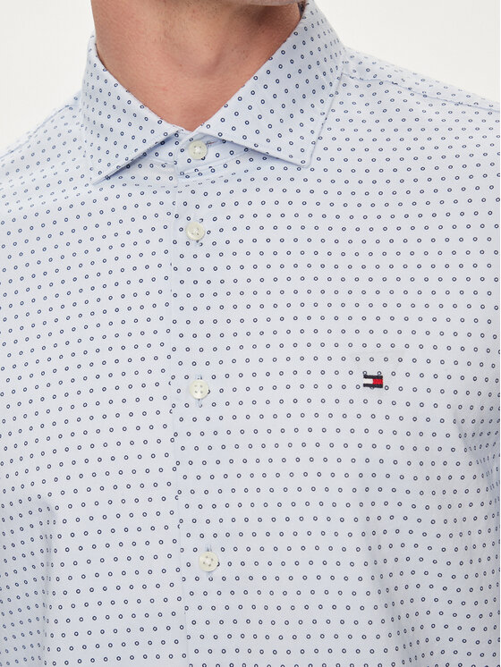 Tommy Hilfiger Tommy Hilfiger Koszula Circle MW0MW34649 Błękitny Slim Fit