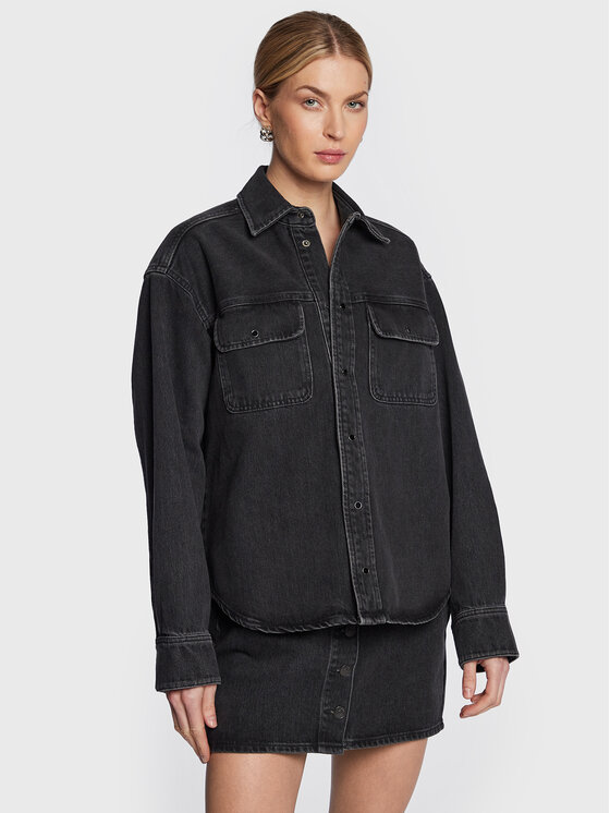 Samsøe Samsøe Samsøe Samsøe Jeansová bunda Ellen F22400111 Černá Regular Fit