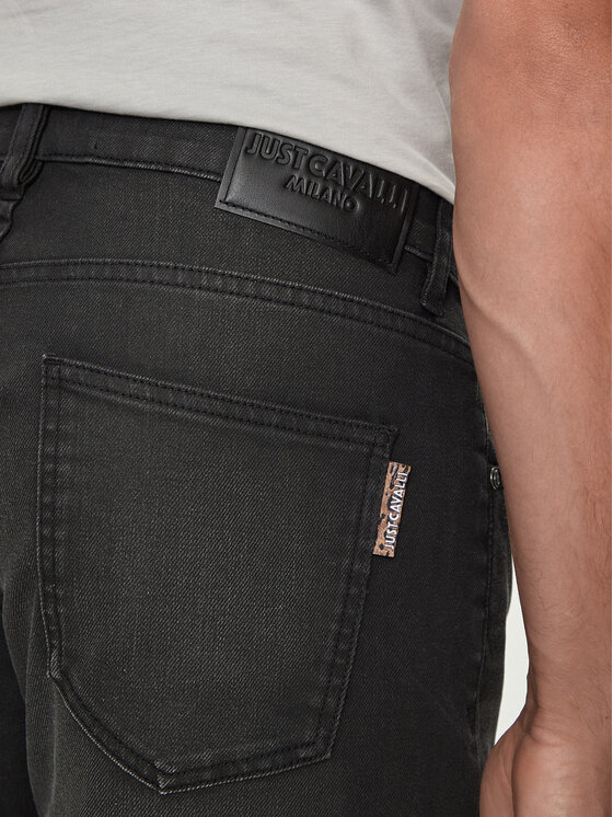 Just Cavalli Just Cavalli Τζιν 77OAB500 Μαύρο Slim Fit