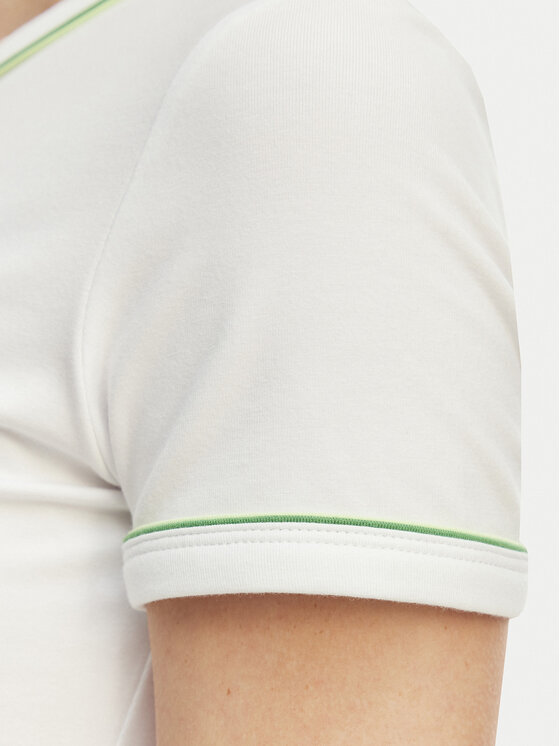 Lacoste Lacoste Тишърт TF5289 Бял Slim Fit
