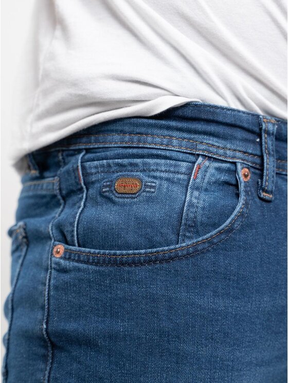 Croll Croll Jeansy Spodnie Jeansowe Croll Classics Mustache Regular 6558 Niebieskie 34 Niebieski Regular Fit